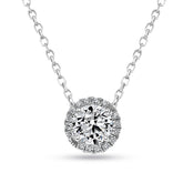 Diamond Halo Pendant (0.50ct) - Dracakis Jewellers